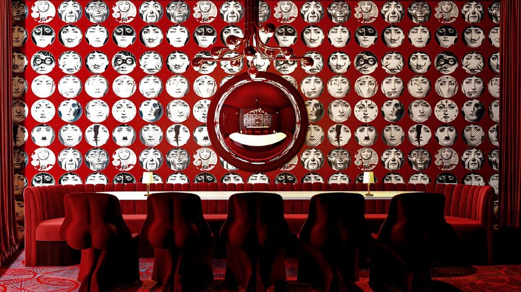 Maison Dali Private Dining Room - Surrealist fine dining interior inspired by Salvador Dali